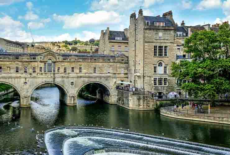 Città di Bath in Inghilterra 