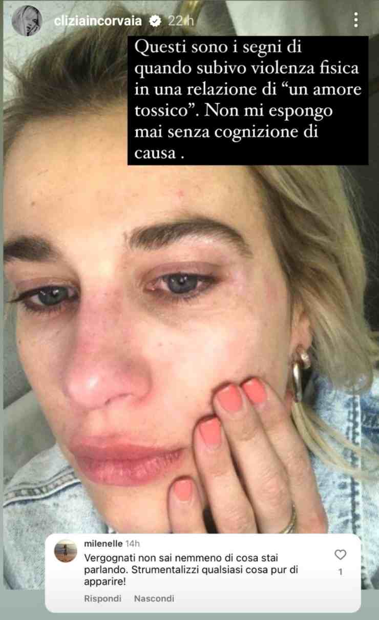 Clizia Incorvaia contro la violenza sulle donne