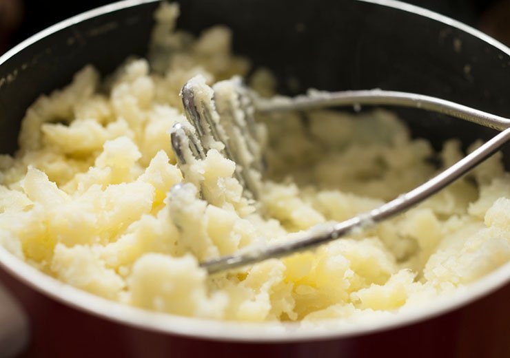 Procedimento per preparare il purè di patate senza burro