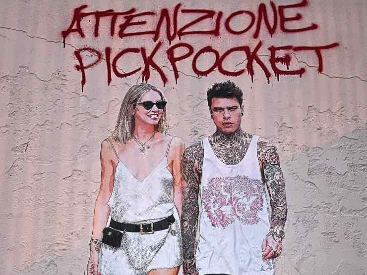 Fedez Ferragni attenzione pickpocket 