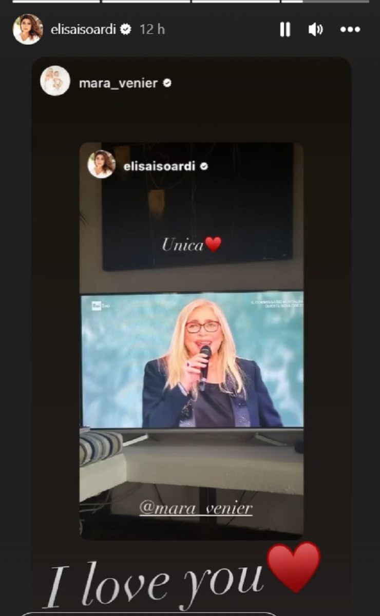 elisa isoardi dedica persona 