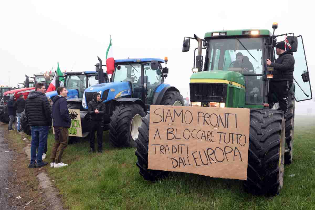 I trattori bloccano Milano