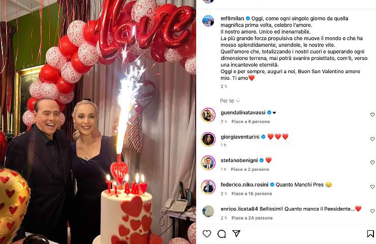 Fascina Berlusconi San Valentino