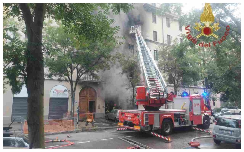 incendio Milano