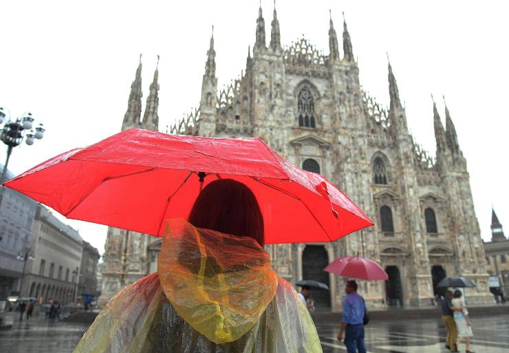 Nuova allerta temporali a Milano