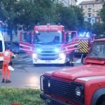 Incendio piscina a Milano