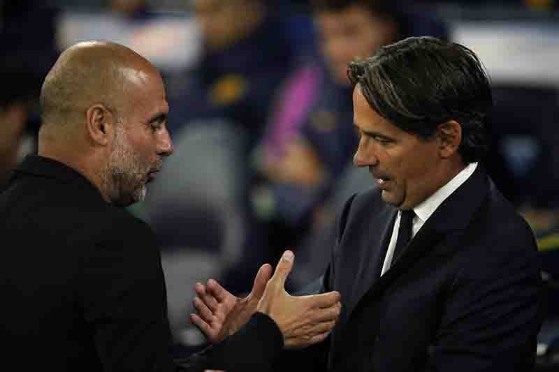 Manchester City Inter Guardiola e Inzaghi