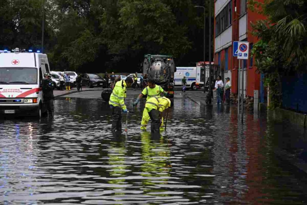 Allarme maltempo a Milano