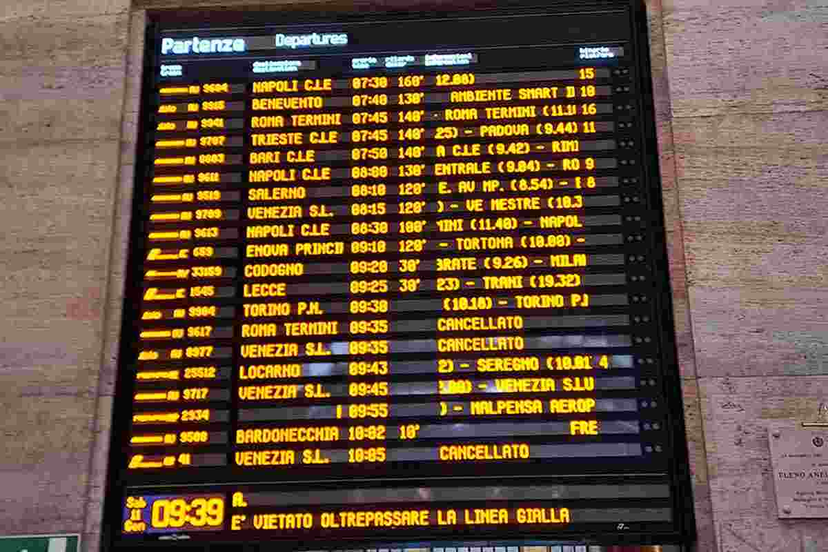 Caos Stazione Centrale Milano