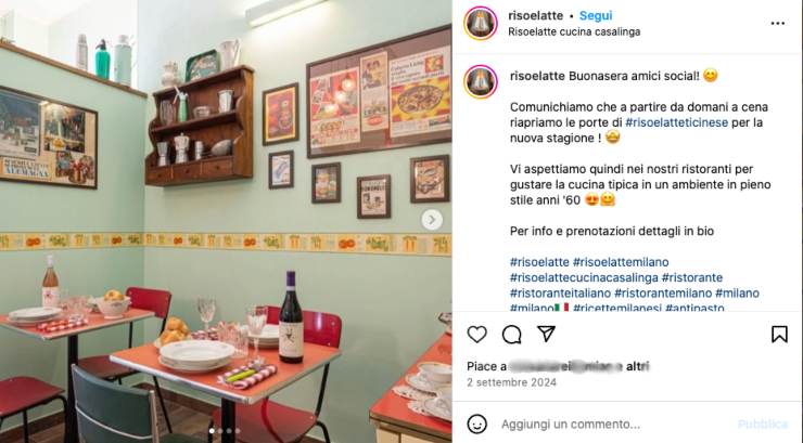 Locale milano interno Risoelate