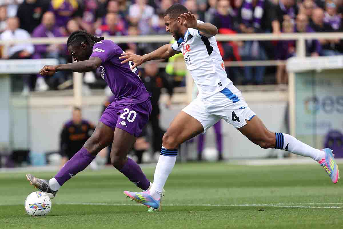 Fiorentina Atalanta, gol di Kean