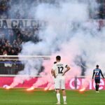 Protesta tifosi dell'Atalanta