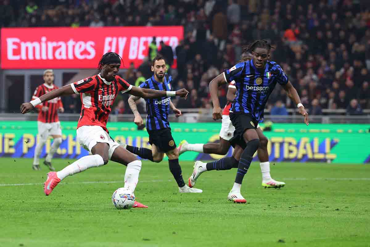 Milan Inter Coppa Italia, azione