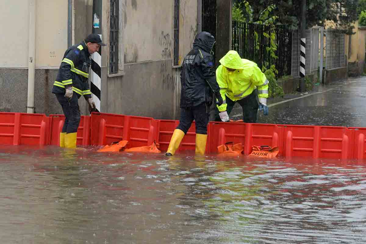 Maltempo a Milano, allagamenti