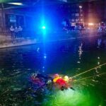 Corsico, auto nel Naviglio un morto