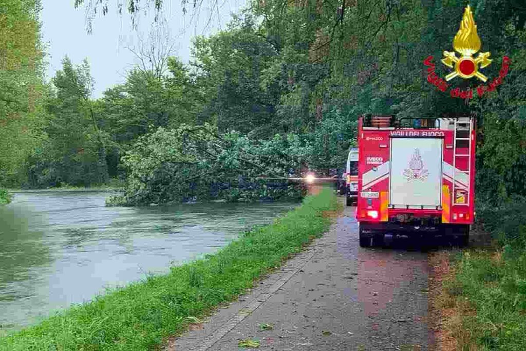 Maltempo a Milano