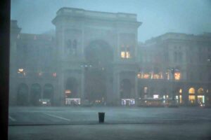Maltempo, pioggia e vento a MIlano