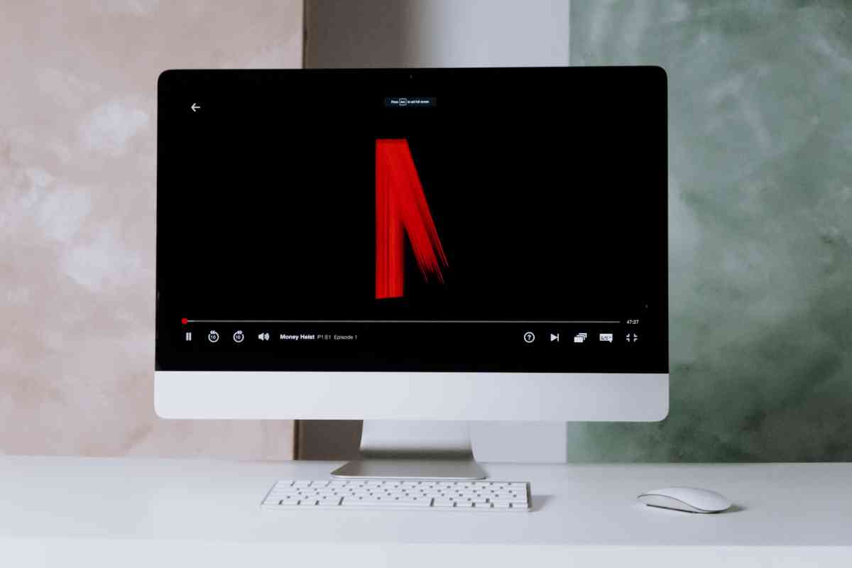 logo netflix su schermo mac