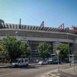 Lo stadio di San Siro dall'esterno