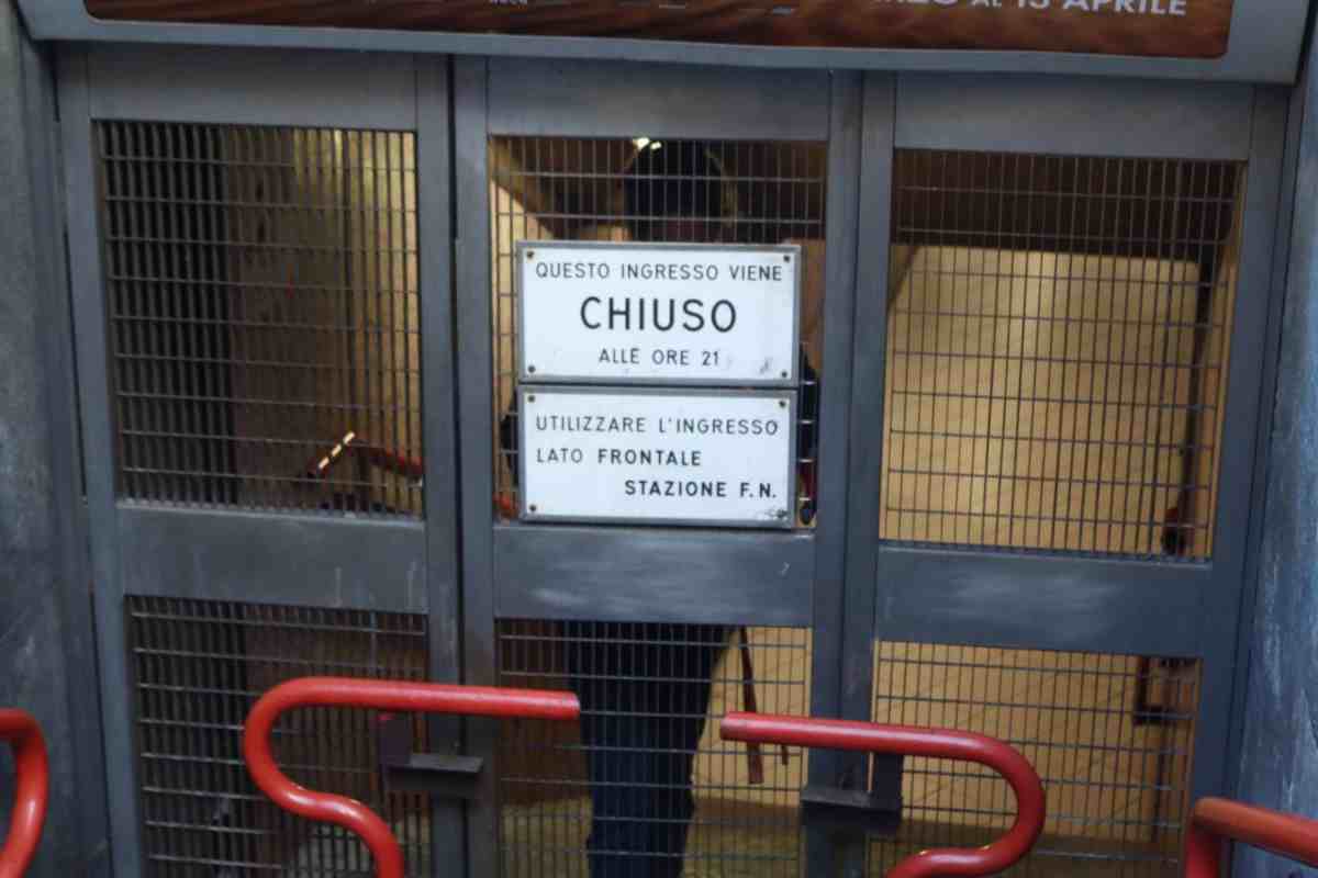Una metro chiusa per lo sciopero
