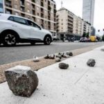 Stazione di Milano dopo la protesta