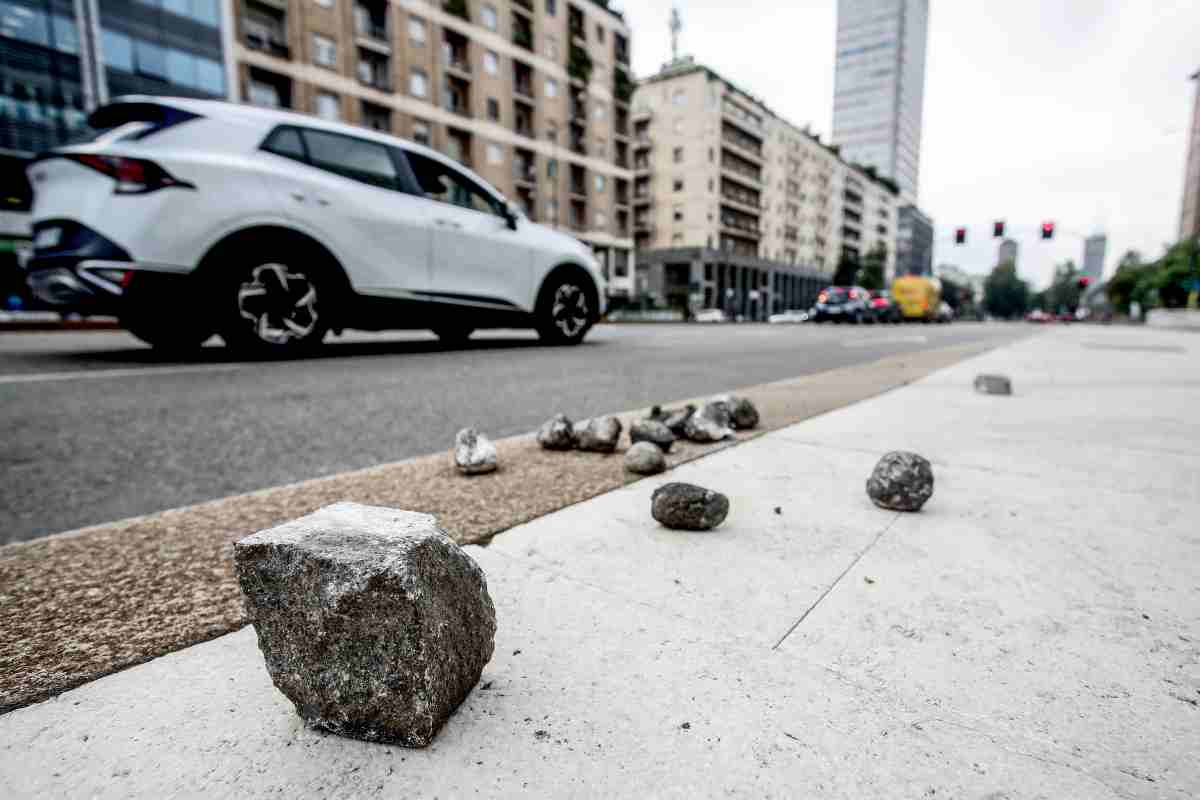 Stazione di Milano dopo la protesta