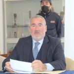 L'ex Pm di Pavia Mario Venditti durante una conferenza stampa