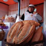 Un pezzo di pane mentre viene esposto