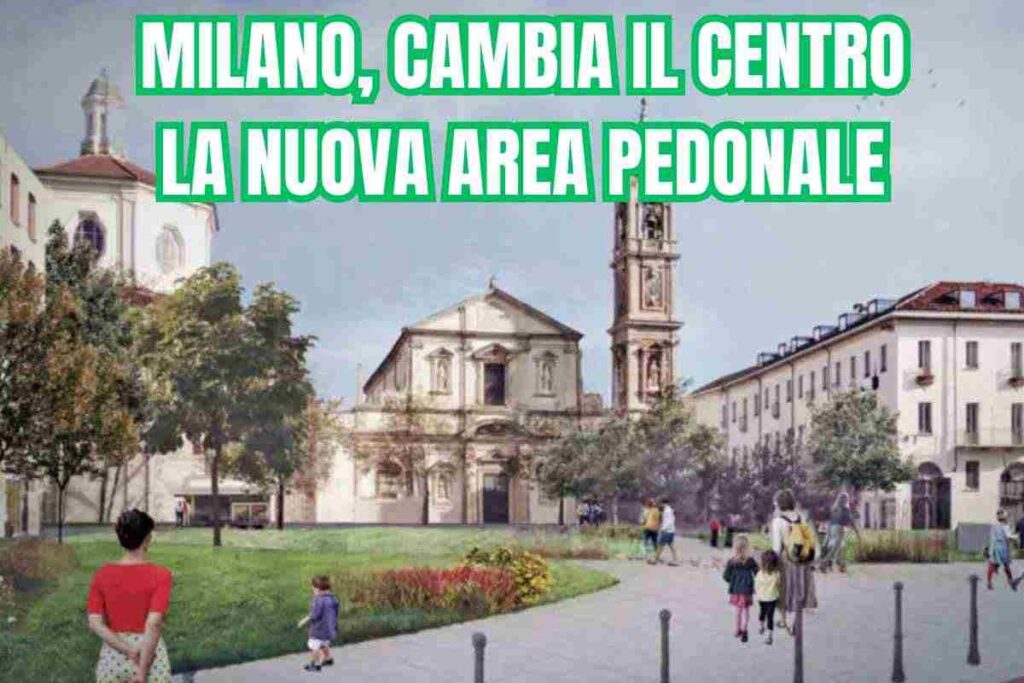La nuova area pedonale