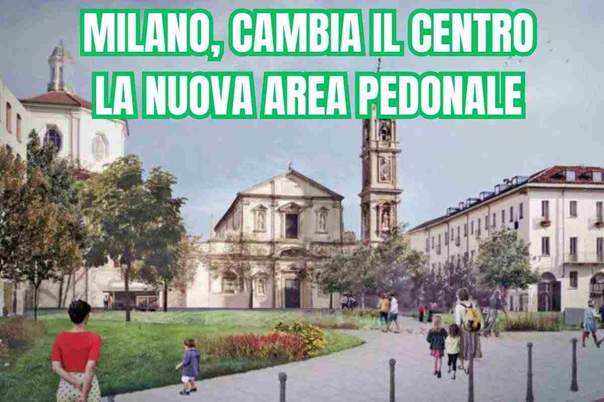 La nuova area pedonale