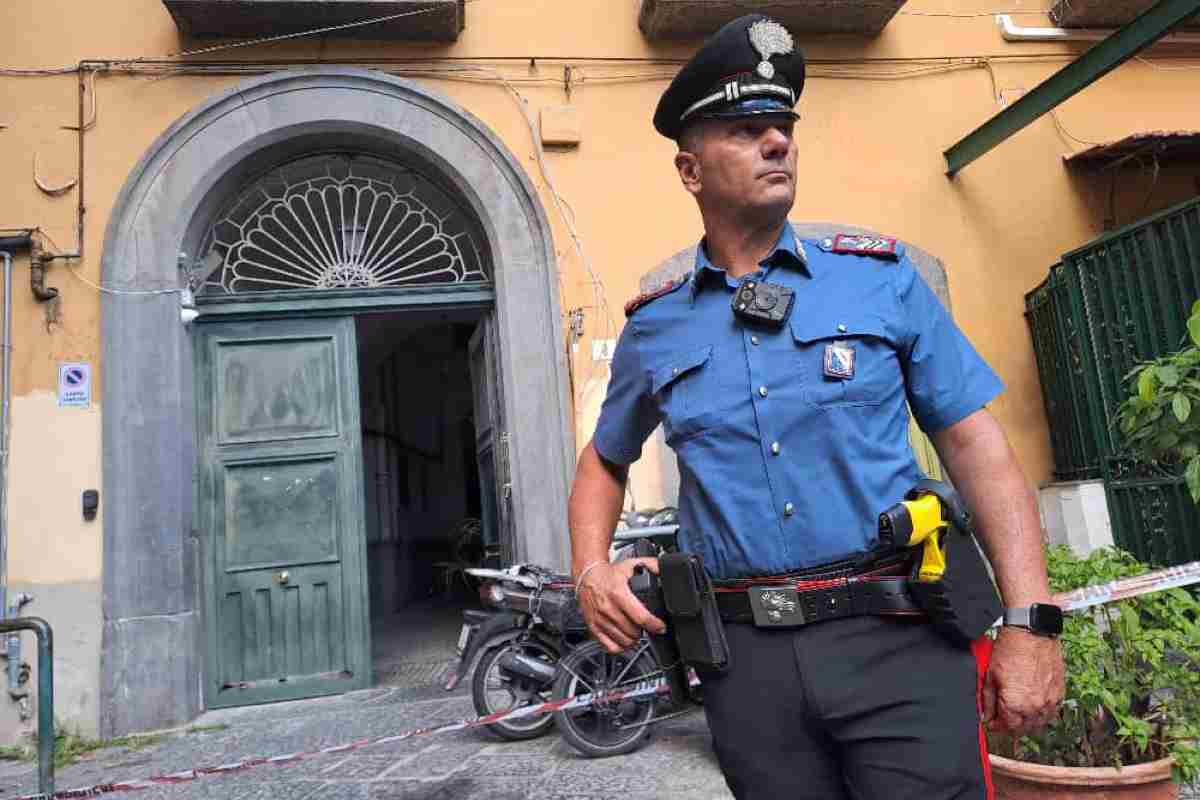 Un carabiniere in azione