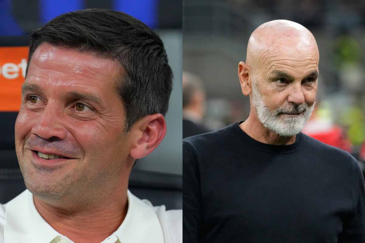 Foto combo Chivu con Pioli