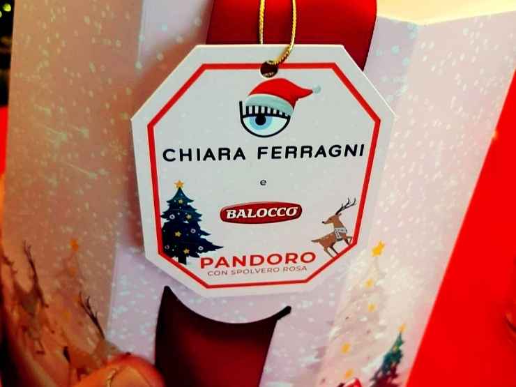 Il pandoro Balocco di Chiara Ferragni