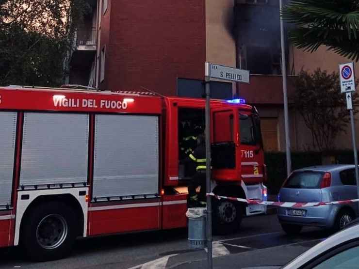 L'intervento dei pompieri a Cornaredo