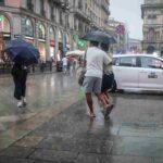 Milano con la pioggia