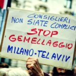 Milano, cartello per lo stop al gemellaggio