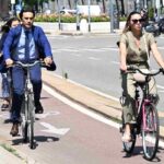 Una pista ciclabile a Milano
