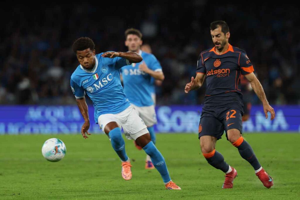 Un momento di Napoli-Inter
