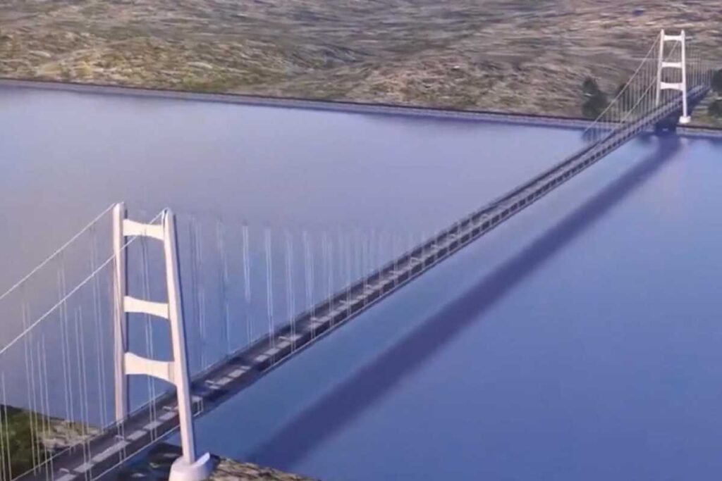 Una immagine del Ponte sullo Stretto