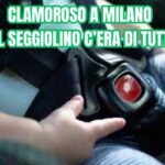Un seggiolino presente in auto