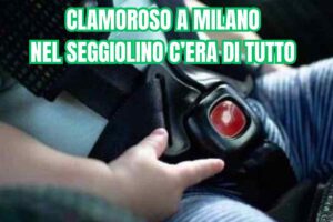 Un seggiolino presente in auto