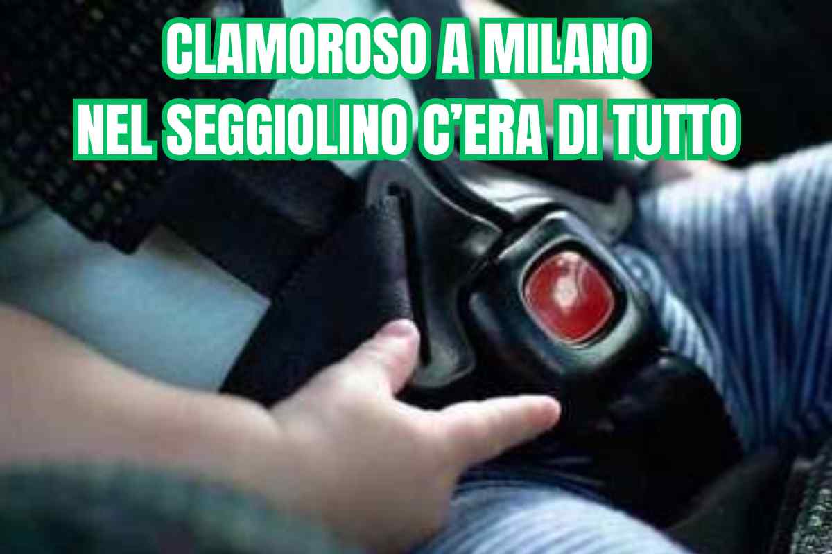 Un seggiolino presente in auto 