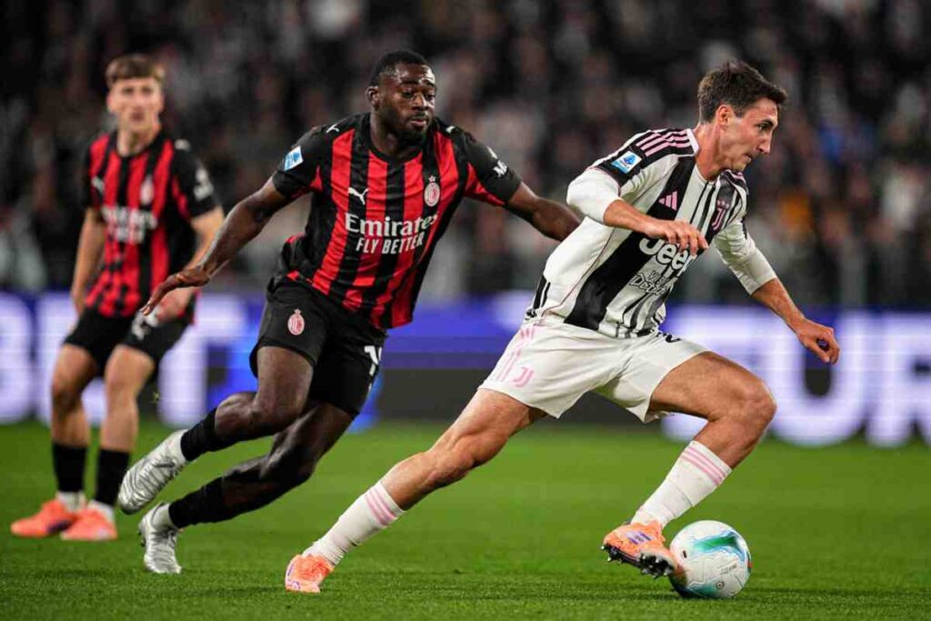 Un momento di Juve-Milan