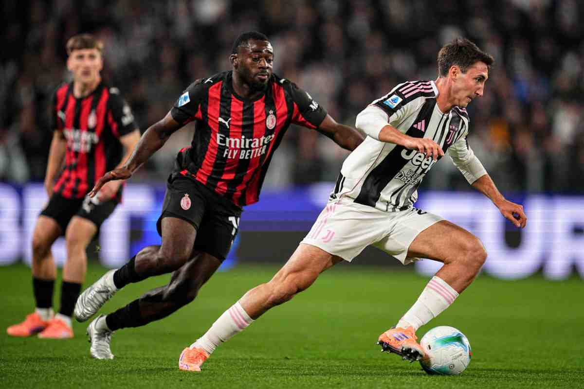 Un momento di Juve-Milan