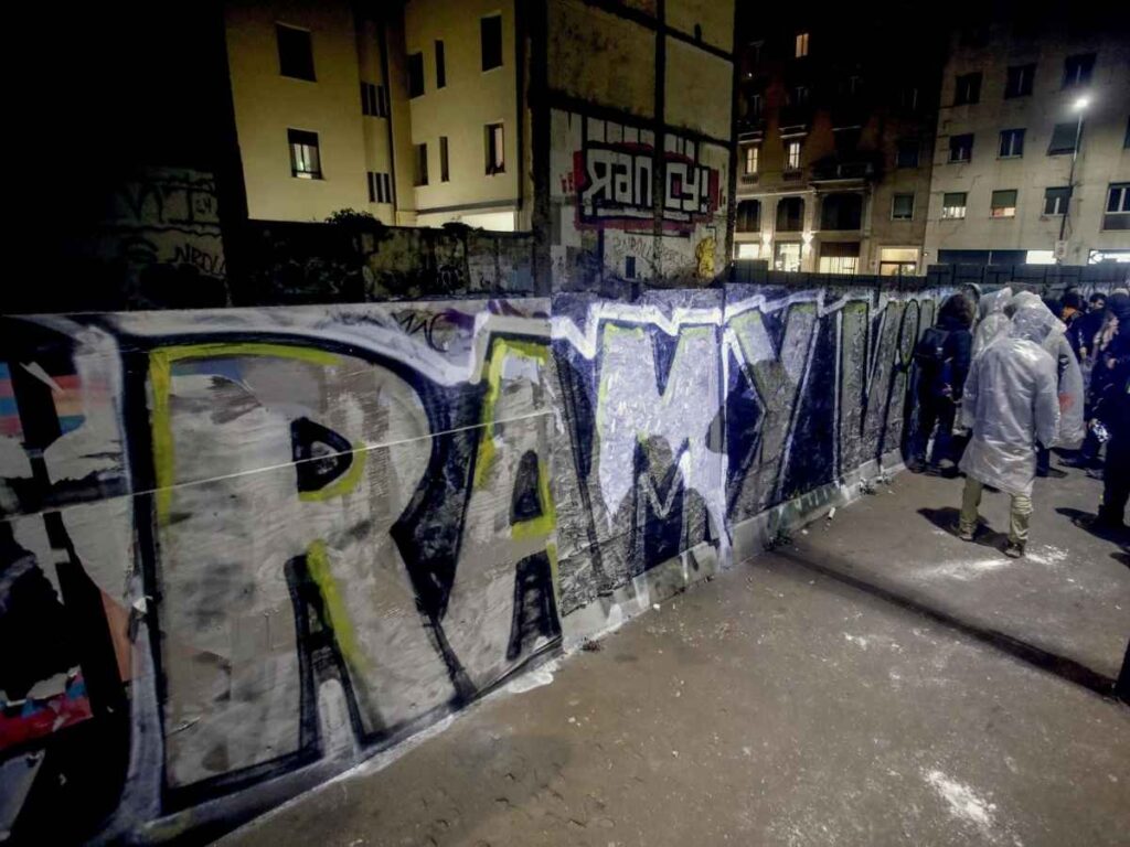 Un murales per Ramy al quartiere Corvetto