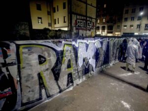Un murales per Ramy al quartiere Corvetto