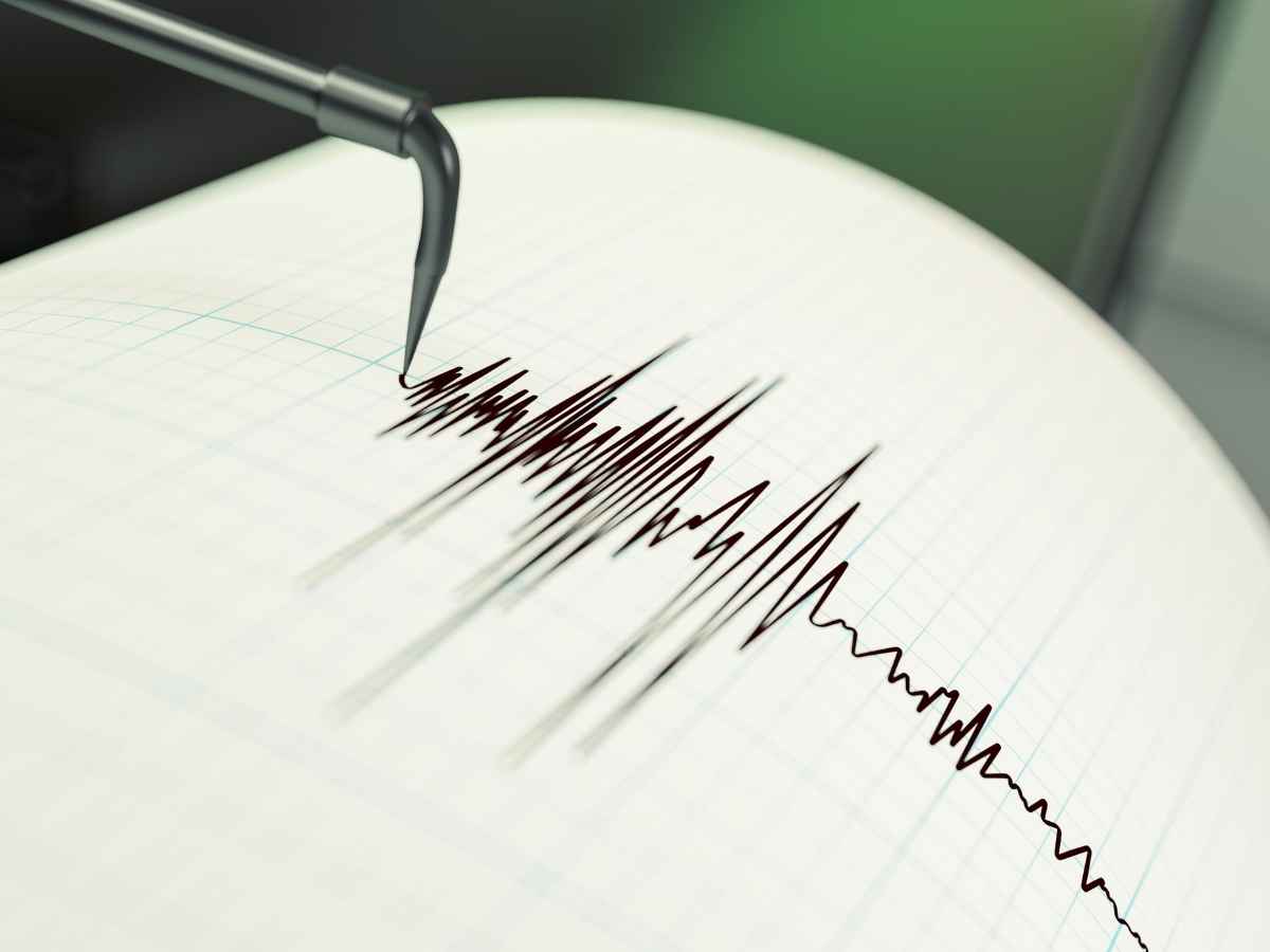 Un sismografo segnala un terremoto