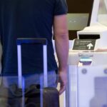 La valigia in attesa dell'imbarco