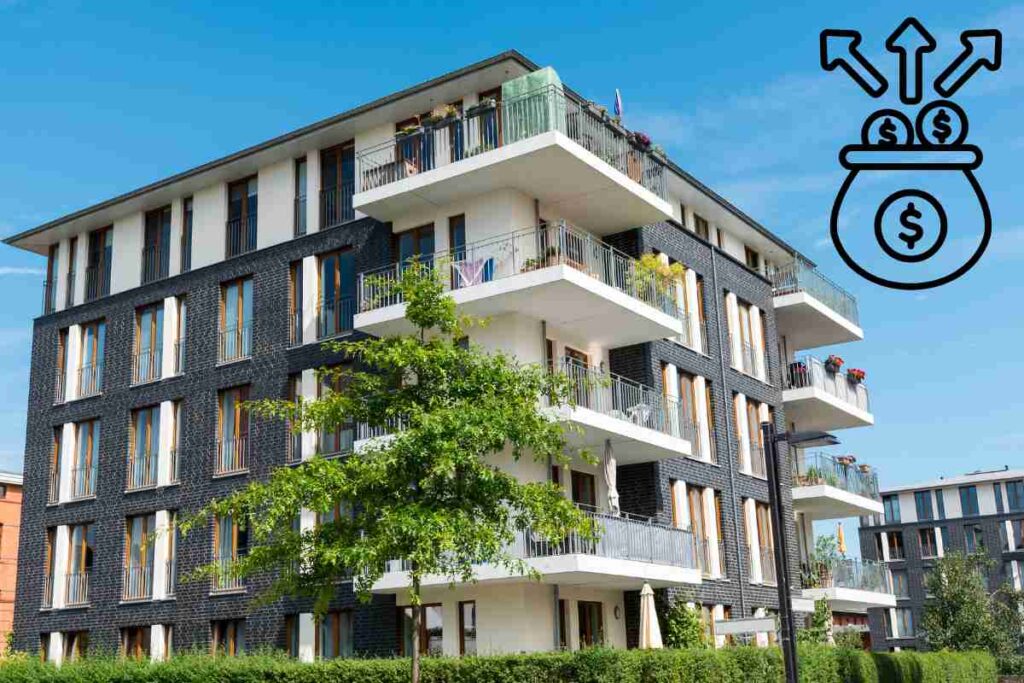 Un con dominio con in alto a sinistra una grafica che rappresenta delle monete che escono da un sacco pieno