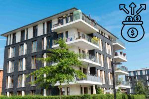 Un con dominio con in alto a sinistra una grafica che rappresenta delle monete che escono da un sacco pieno